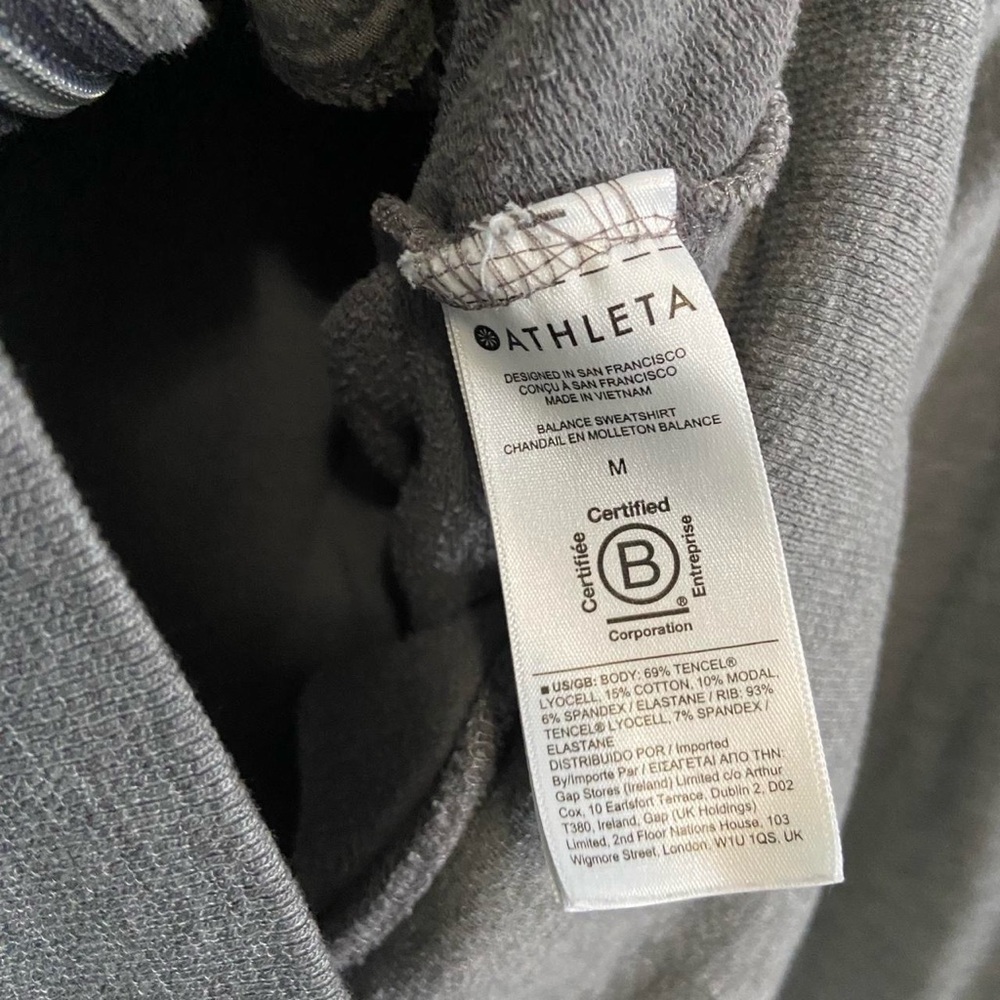 Athleta Balance Zip Sweatshirt Hoodie - Picture 7 of 8